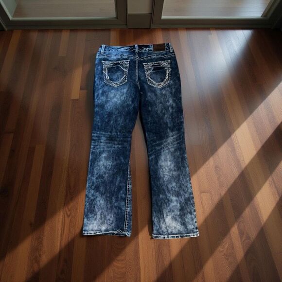 Maurices Acid Washed Straight Leg Jeans Size 9/10 Short #43 - Picture 1 of 7